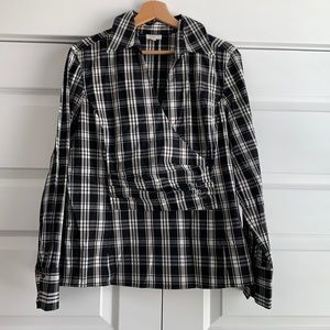 Talbots Plaid Blouse